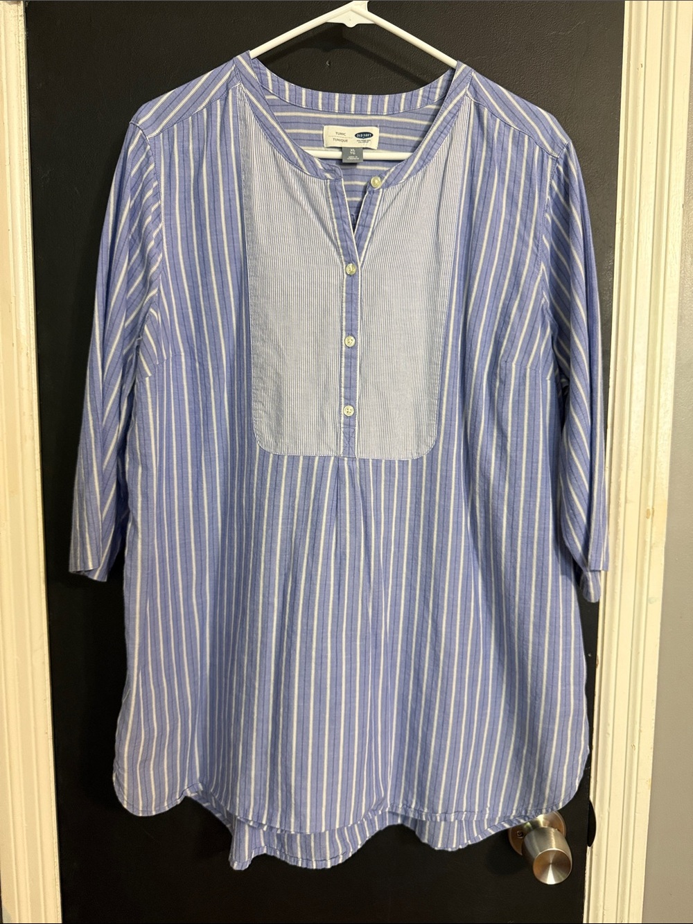 Old Navy Striped 3/4 Sleeve Tunic Top Size: XL